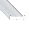 PROFILO GRADINO V=2,2 MM 270 CM ARGENTO