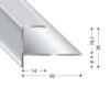 PROFILO GRADINO MONOPART 270 CM ARGENTO (15 MM)